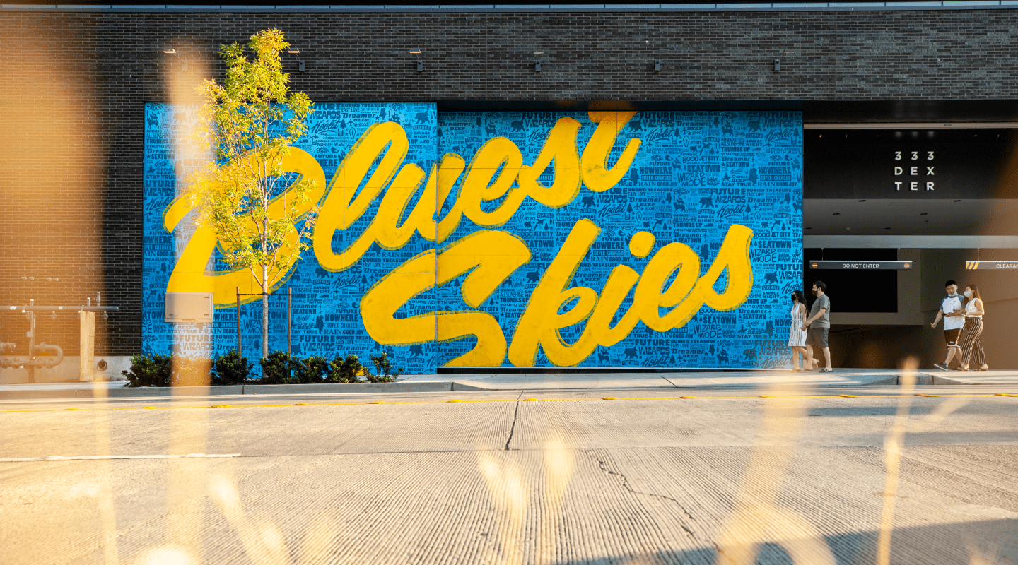 Electric Coffin - Bluest Skies Mural Street View